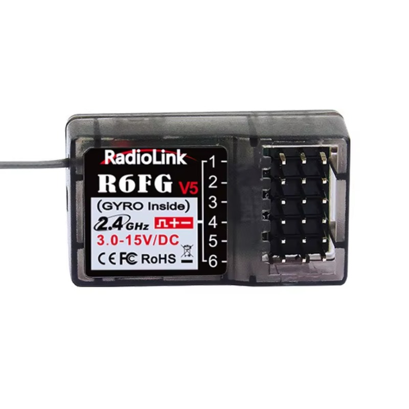 Radio Transmitter 2.4Ghz - Radiolink R6FG V5 receptor 6 canales