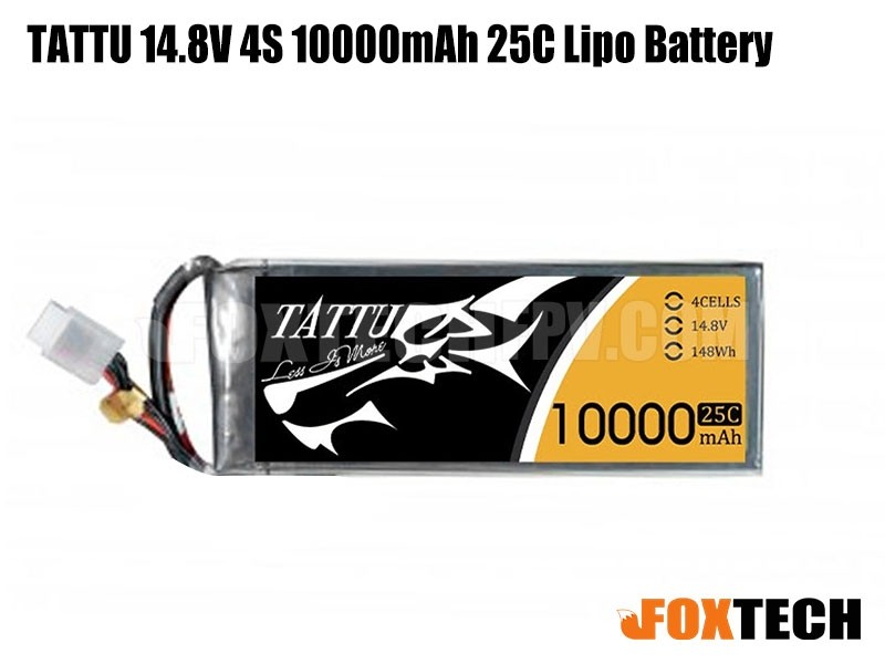 Lipo Battery 4S - Batería Lipo Tattu 14.8V 4S 10000mAh