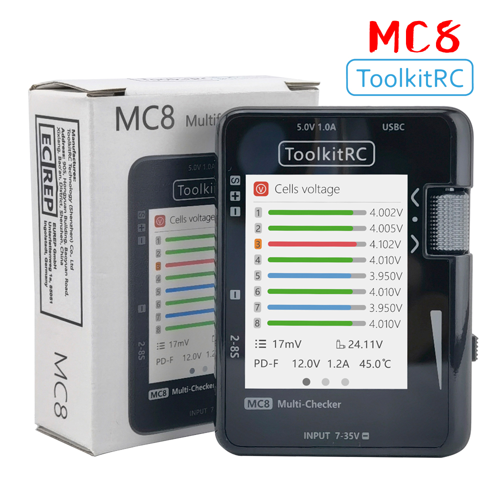 Smoke Stopper - ToolkitRC MC8 SC100 Mini Verificador de