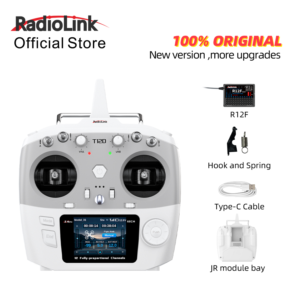 Radio Transmitter 2.4Ghz - Módulo RadioLink T12D JR 12CH 2.4GHz