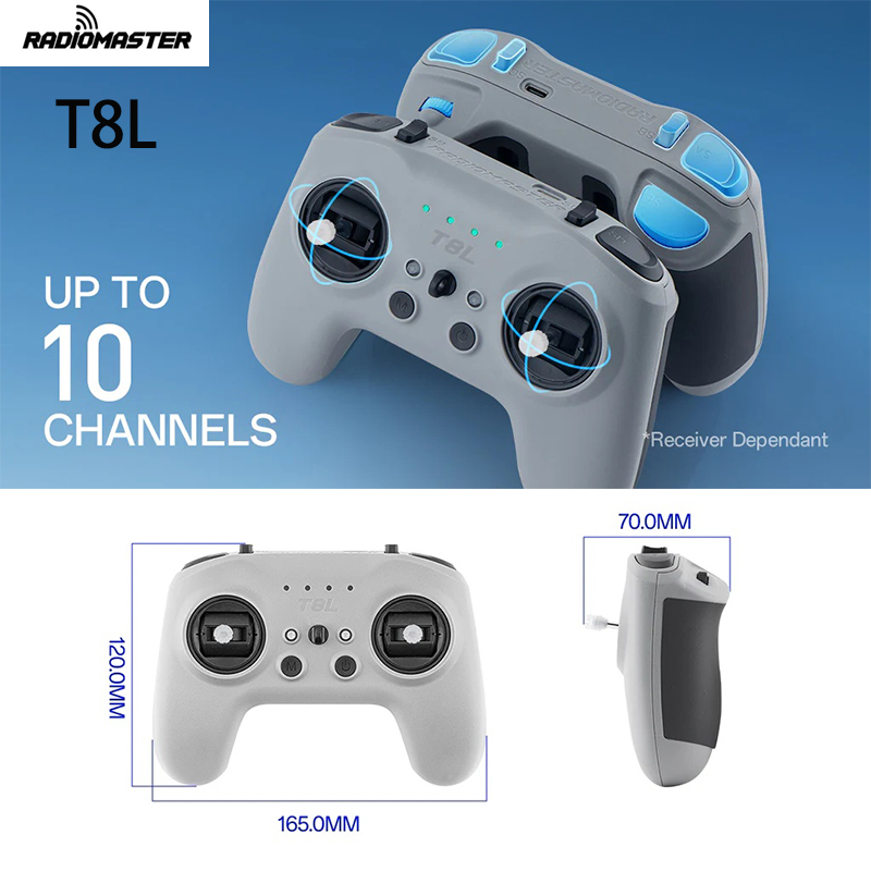 Radio Transmitter 2.4Ghz - RadioMaster T8L Controlador de Radio M2