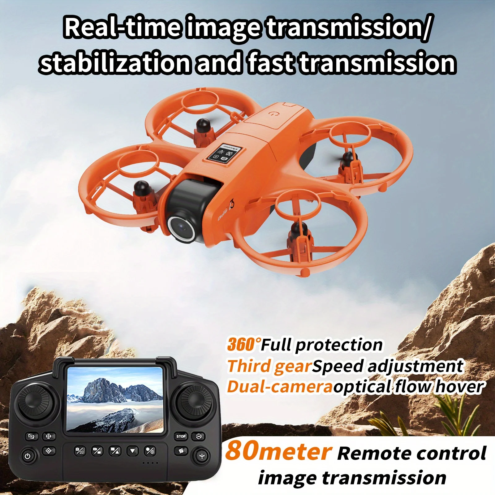Drone Battery Charger - Dron de Viaje Plegable YL3, Cámaras