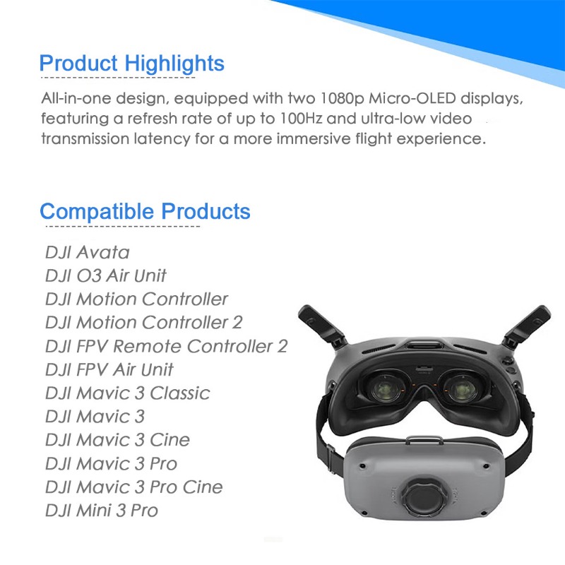 Dji Goggles - Gafas DJI FPV Integra Usadas, 97%
