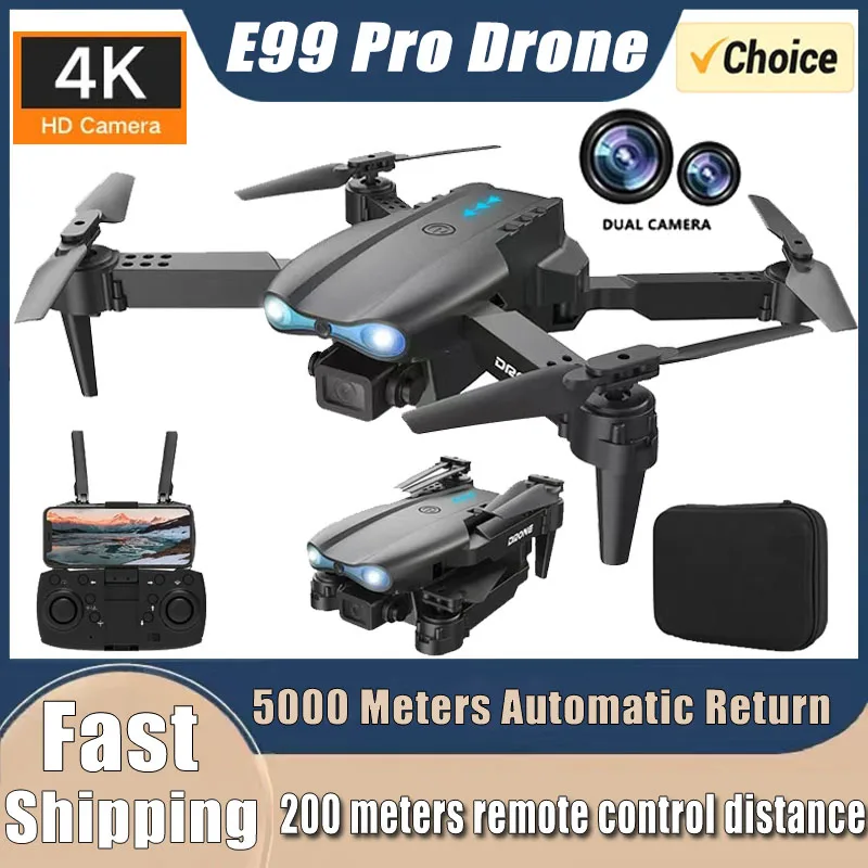 Nuevo E99Pro RC Drone 4K profe - Brushed Drone Motor reseña y precio