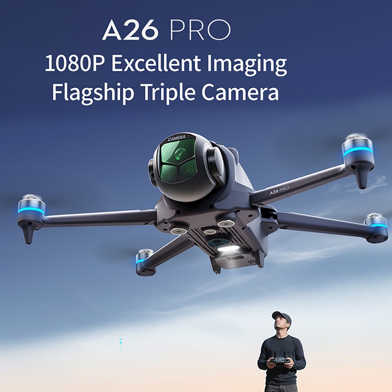Dron A26 Pro con GPS, Control  - Brushed Drone Motor reseña y precio