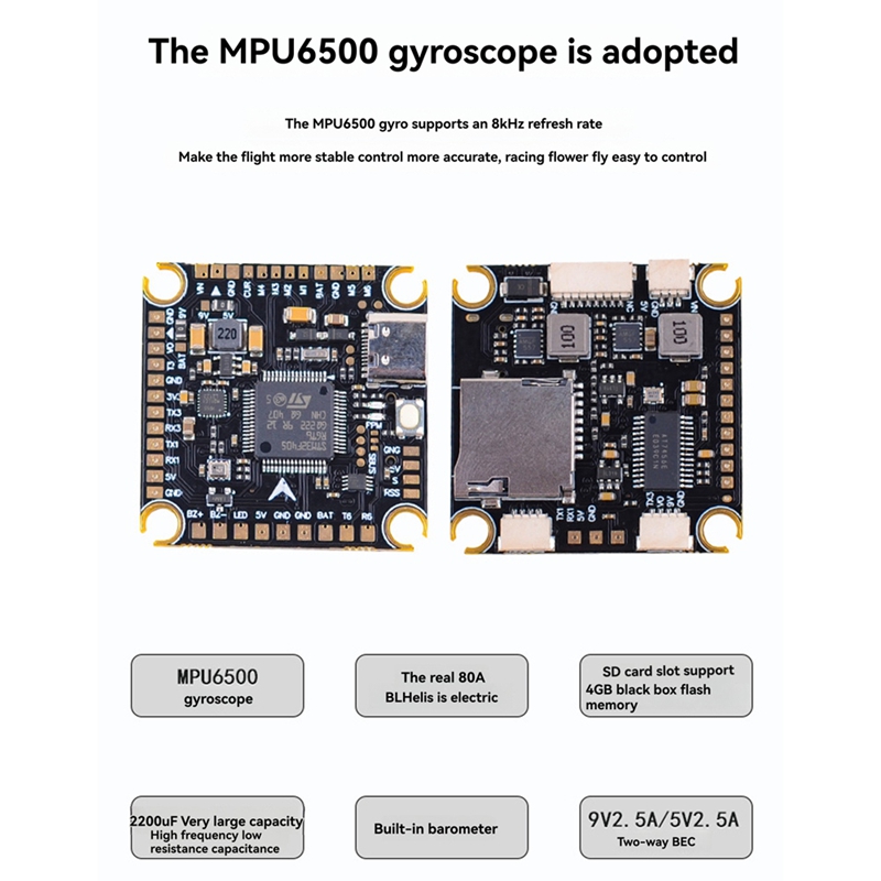 80A + F405/F722 STACK para Dro - F405 Flight Controller reseña y precio