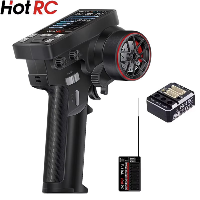 Transmisor RC HotRC CT-10B de  - Radio Transmitter 2.4Ghz reseña y precio
