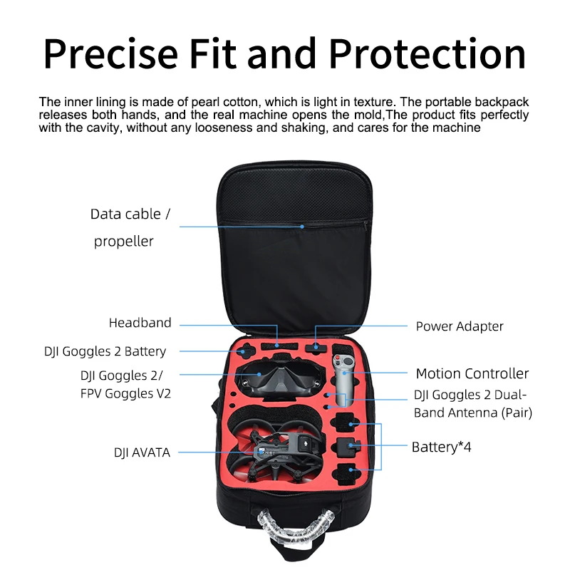 Mochila portátil de nailon, bo - Dji Goggles reseña y precio
