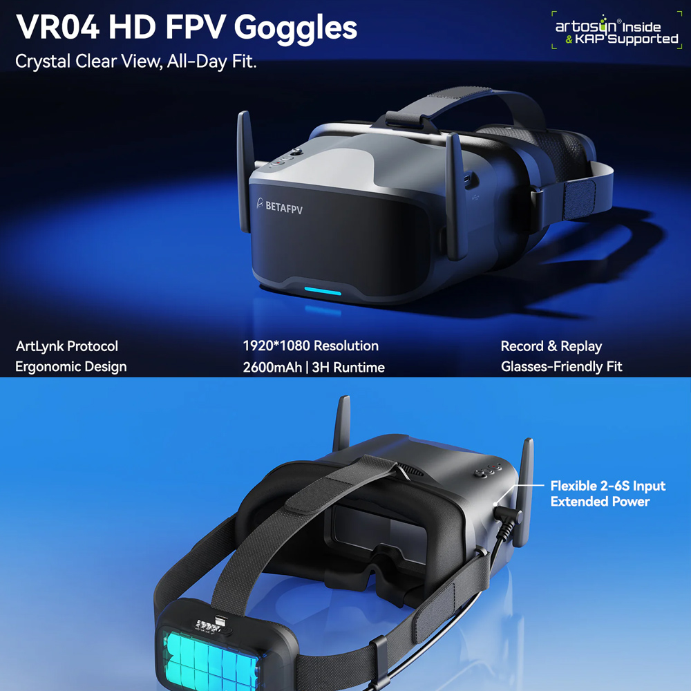 Gafas FPV BETAFPV VR04 HD Pro  - Goggles Fpv reseña y precio