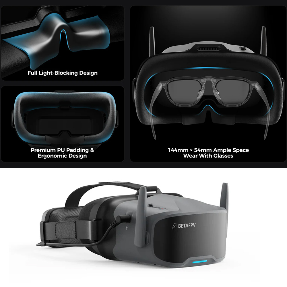 Gafas FPV BETAFPV VR04 HD Pro  - Goggles Fpv reseña y precio