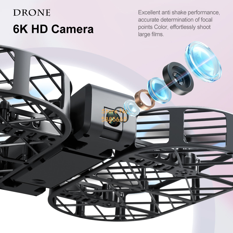 Cámara HD 8K 360 °   Protecció - Brushed Drone Motor reseña y precio
