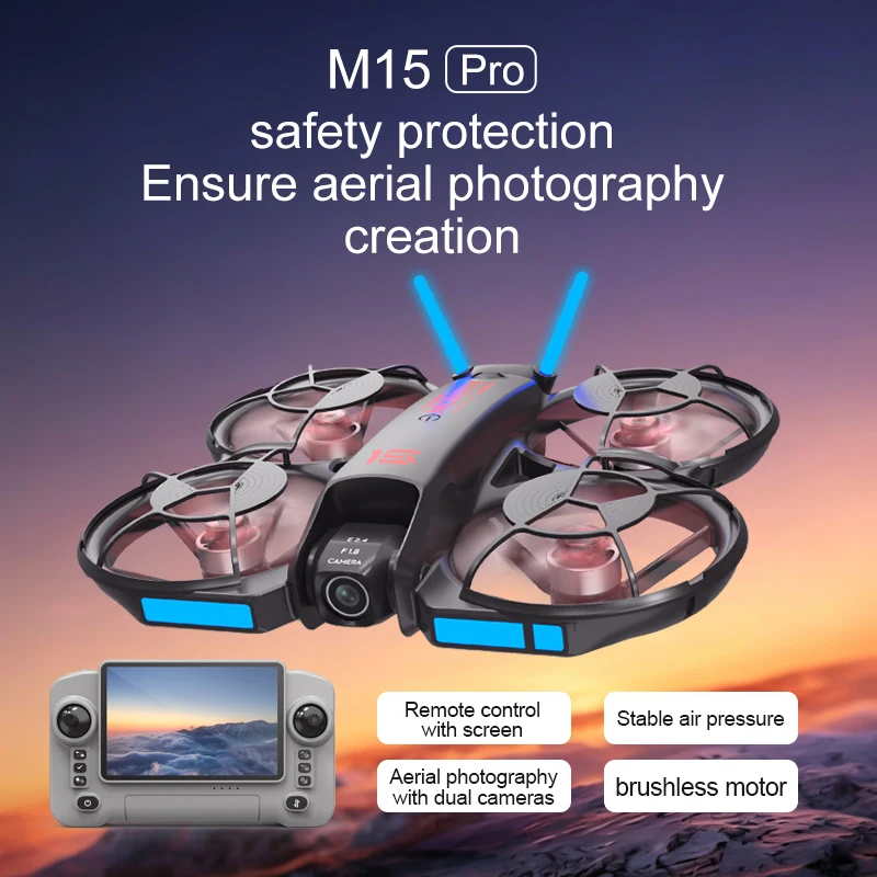 Nuevo Dron FPV M15 2026 con Pa - Brushed Drone Motor reseña y precio