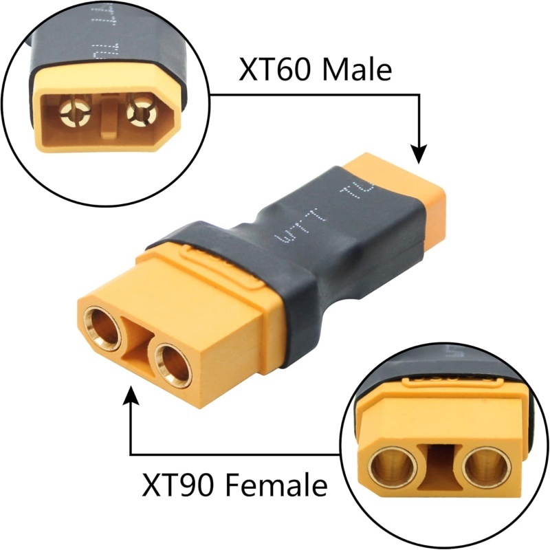 2 adaptadores XT90 a XT60, mac - Drone Battery Charger reseña y precio