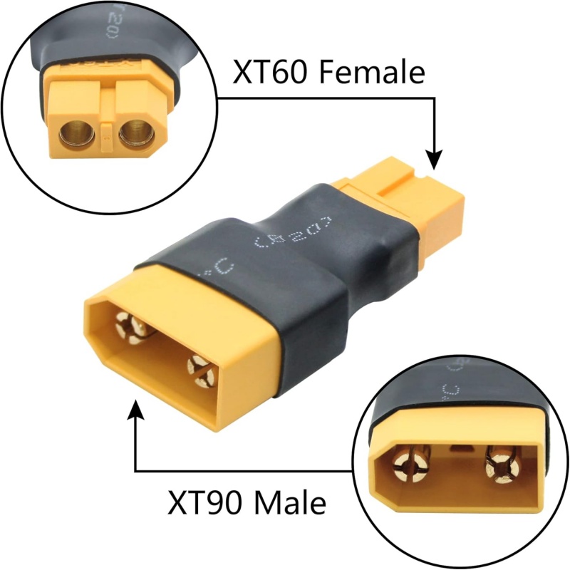 2 adaptadores XT90 a XT60, mac - Drone Battery Charger reseña y precio