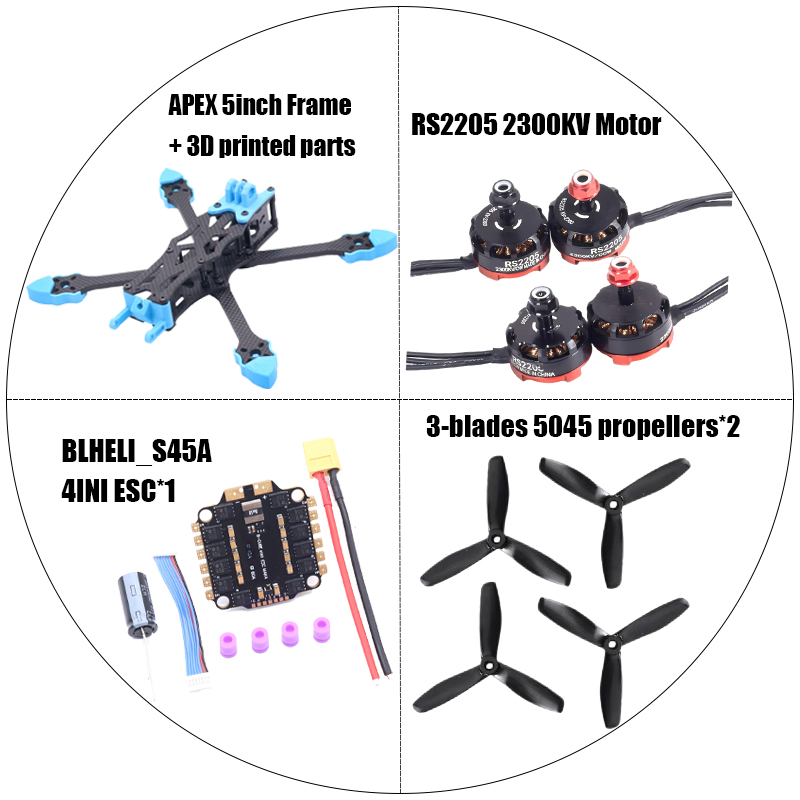 Kit de chasis para dron FPV AP - F722 Flight Controller reseña y precio