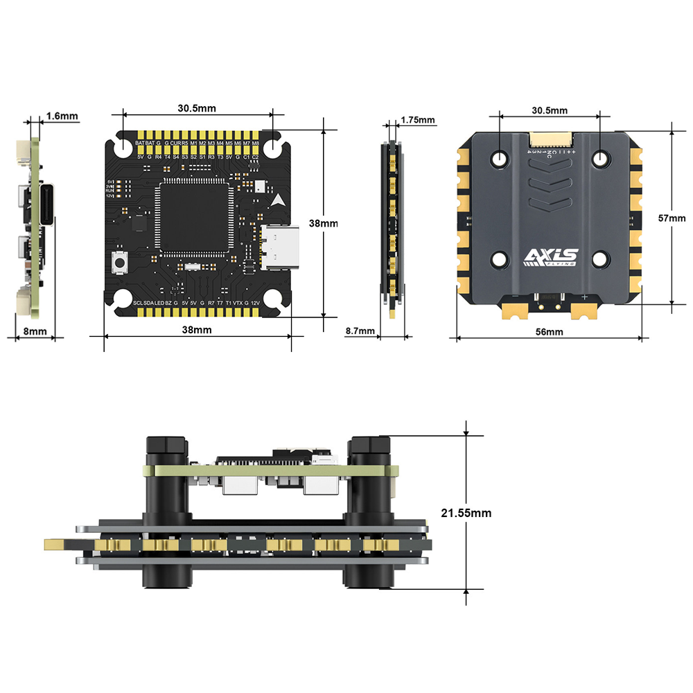 Axisflying Argus Pro ECO F722  - 4 In 1 Esc reseña y precio