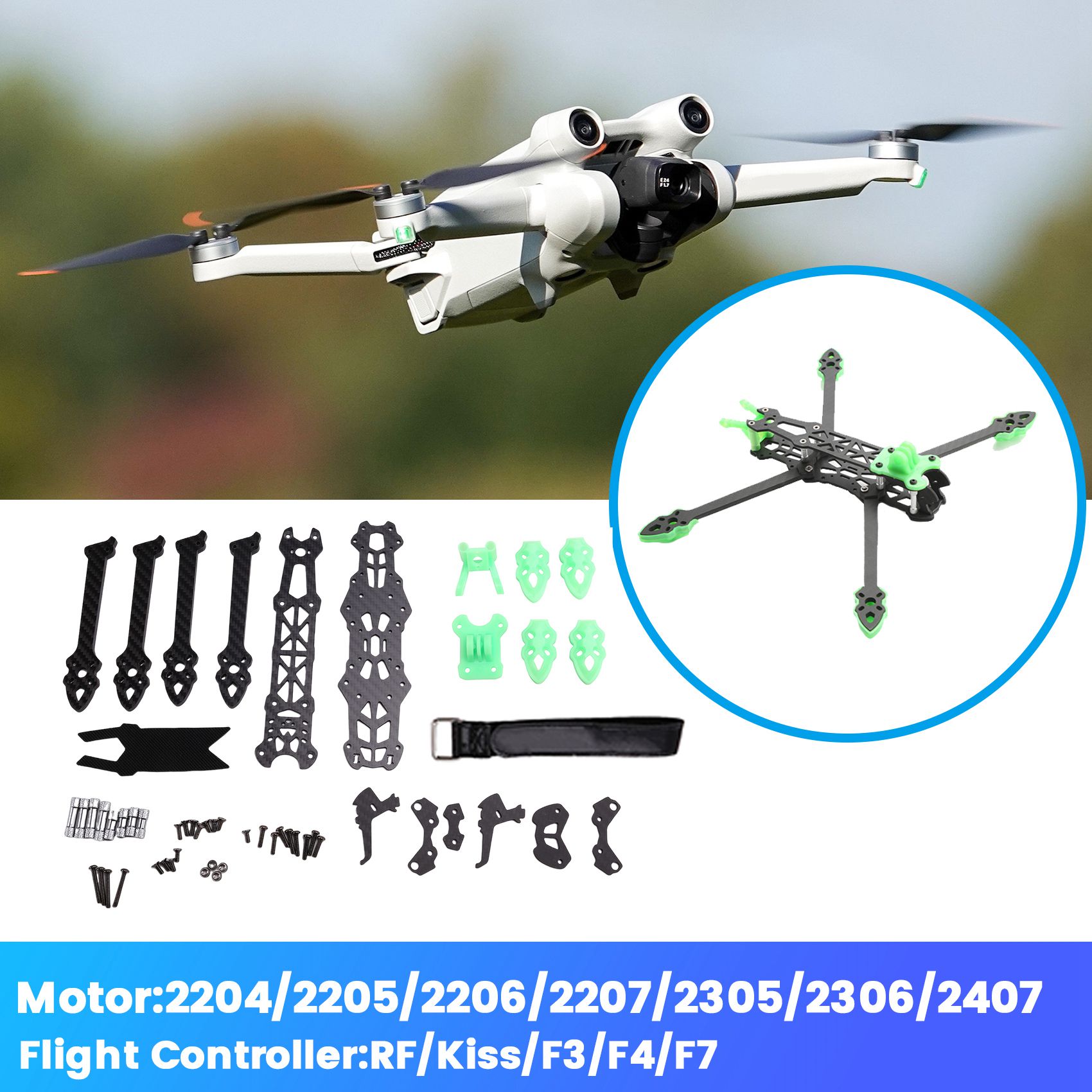 YSUN-MARK4-HD Mark 4 HD, kit d - Carbon Fiber Drone Frame reseña y precio