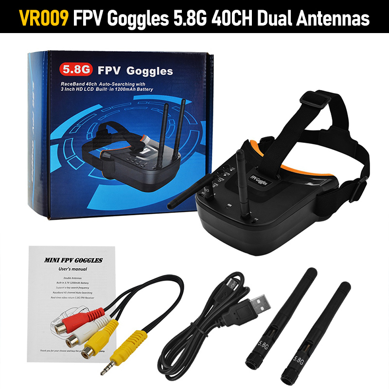 Gafas FPV VR009 con Pantalla L - Goggles Fpv reseña y precio