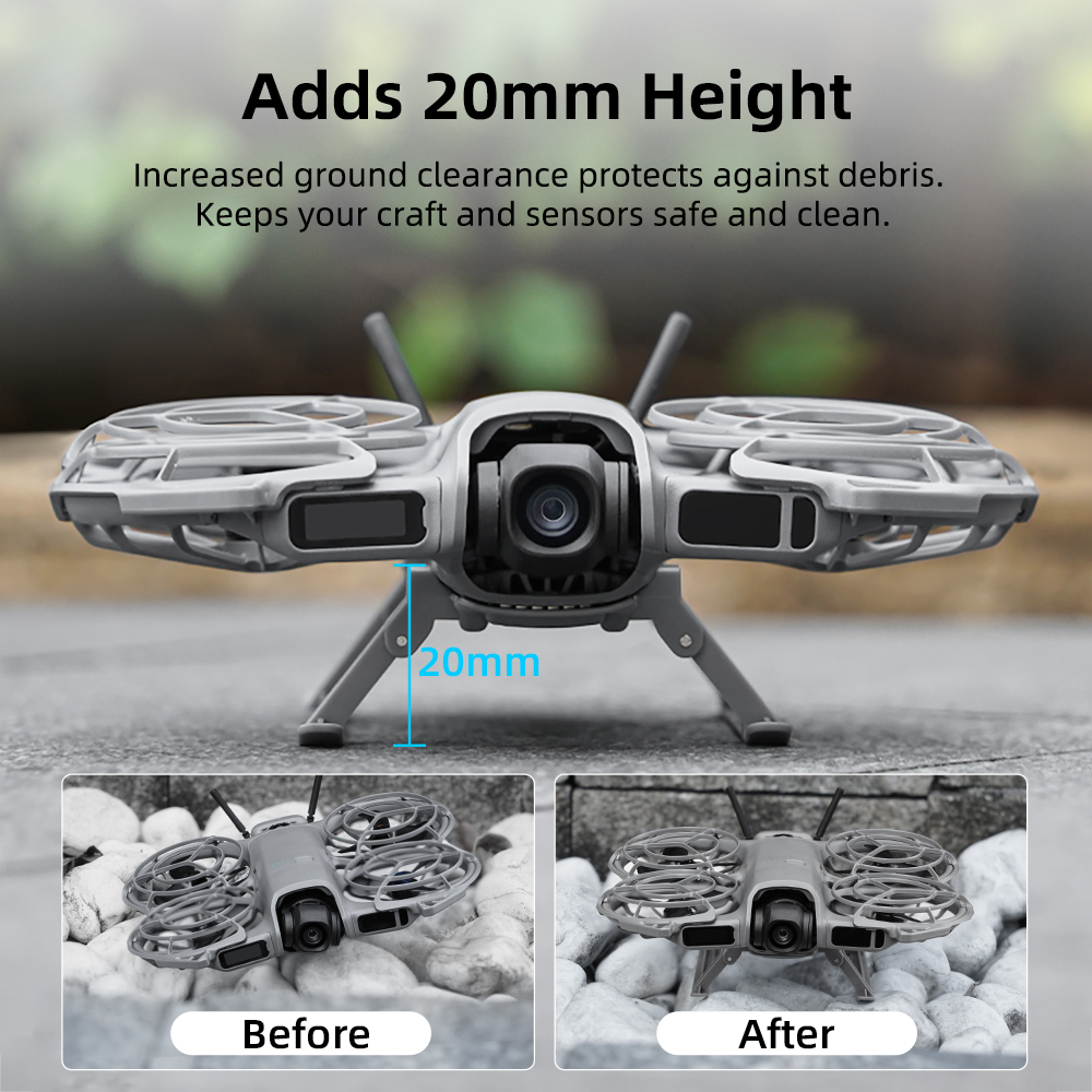 BRDRC Tren de aterrizaje plega - Drone Landing Pad reseña y precio