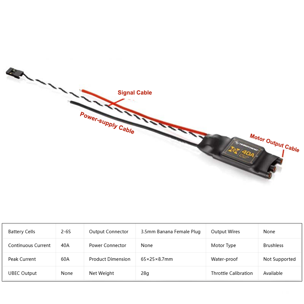 Hobbywing XRotor 40A ESC sin e - 4 In 1 Esc reseña y precio