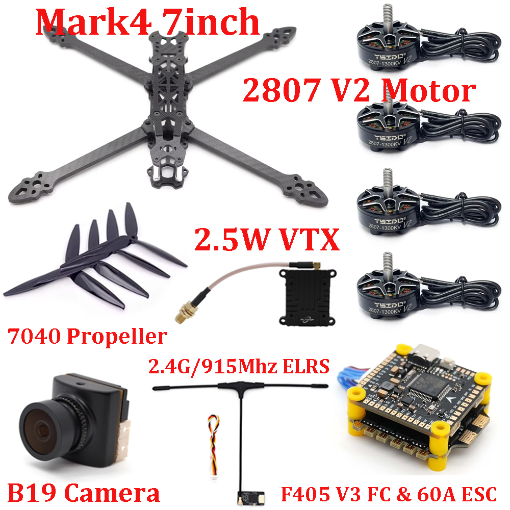 Kit de Marco Mark4 de 7 Pulgad - F405 Flight Controller reseña y precio