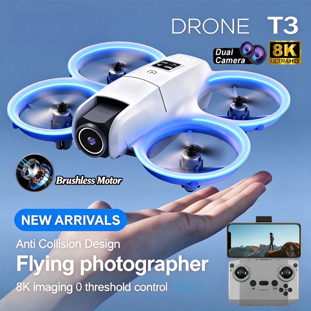 Dron T3 2026 Actualizado con C - Dji Mini Drone reseña y precio